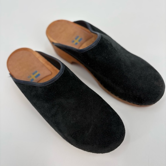 Vintage Holie Suede Leather Slip On Mule Clogs Size 7.5 - Picture 6 of 7